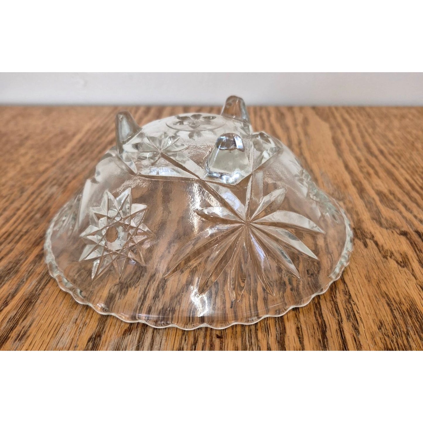 Vintage Footed Bowl Starburst
