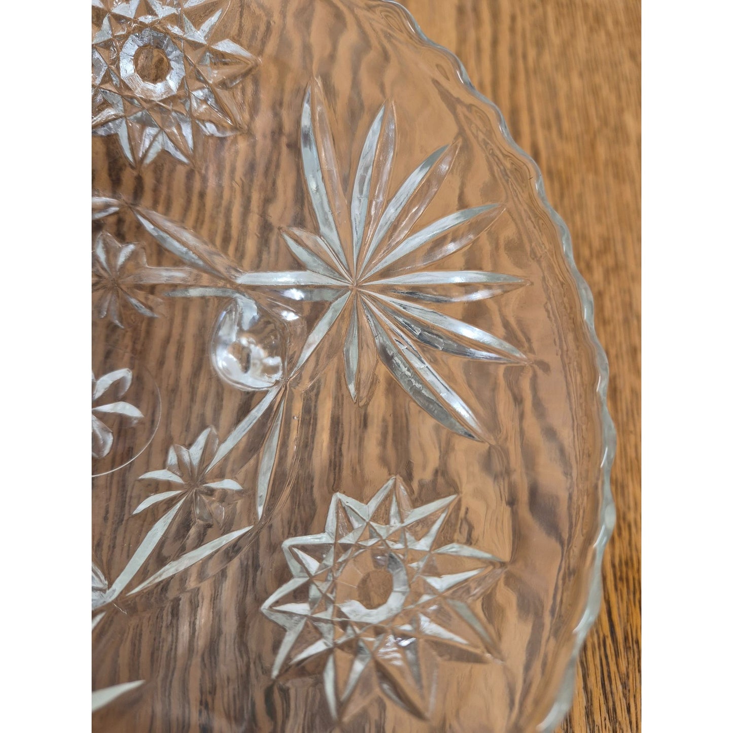 Vintage Footed Bowl Starburst