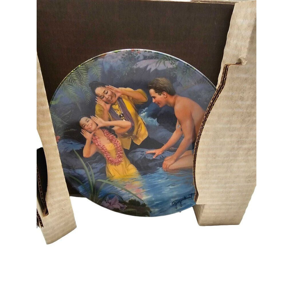 Limited Edition Knowles South Pacific Plate "Happy Talk" By Elaine Gignilliat With Certificate Of Authenticity
