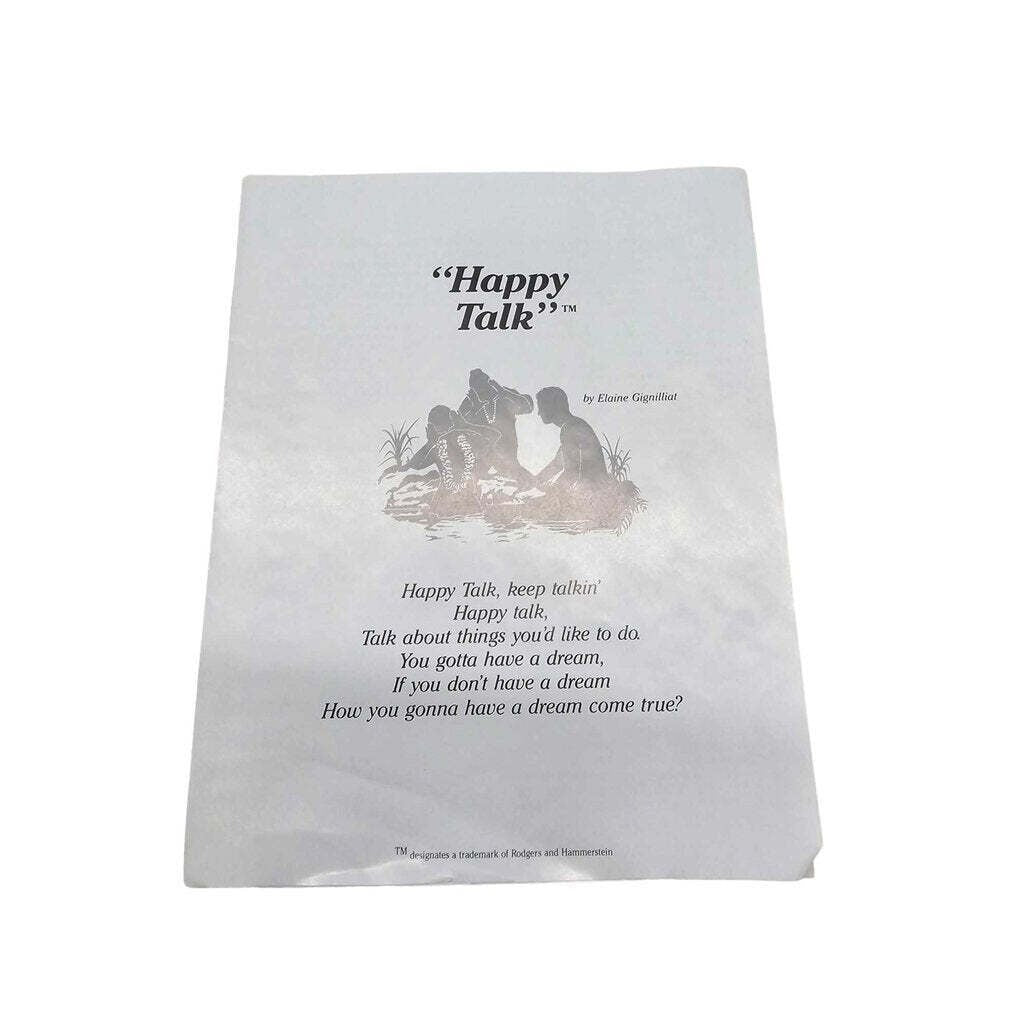 Limited Edition Knowles South Pacific Plate "Happy Talk" By Elaine Gignilliat With Certificate Of Authenticity