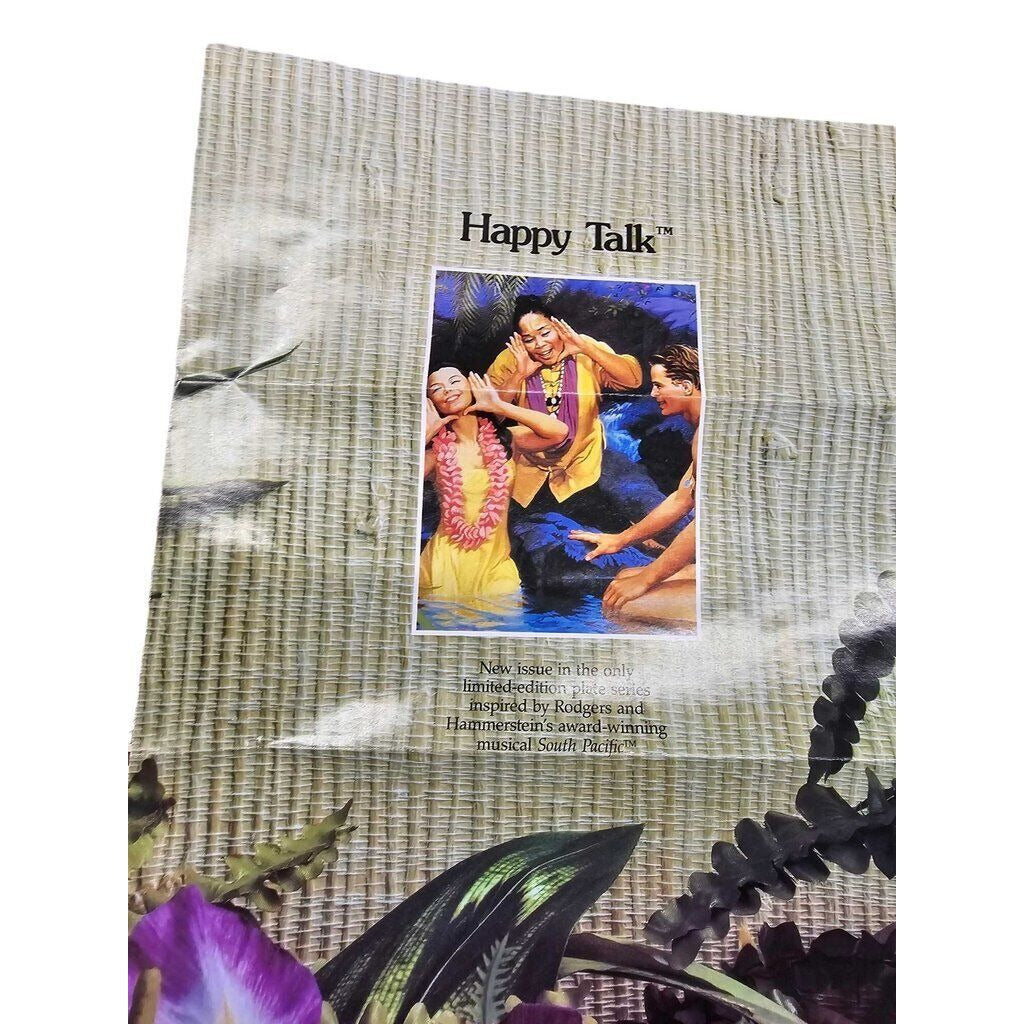 Limited Edition Knowles South Pacific Plate "Happy Talk" By Elaine Gignilliat With Certificate Of Authenticity