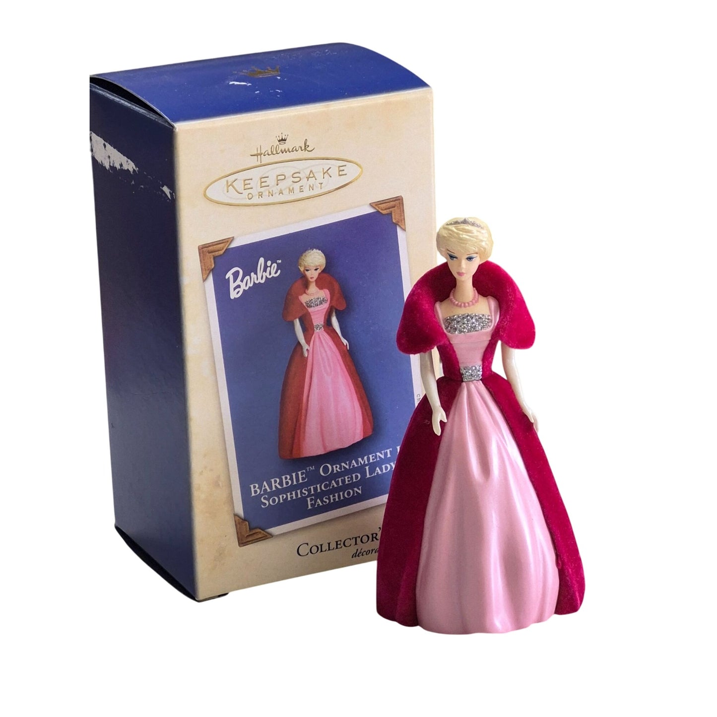 2002 Hallmark Barbie Ornament Sophisticated Fashion Lady Keepsake With Box