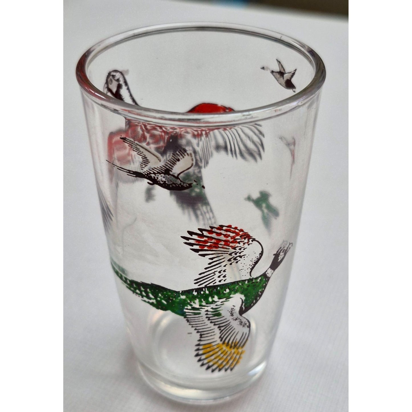 Vintage Pheasant Bird Glass Tumbler