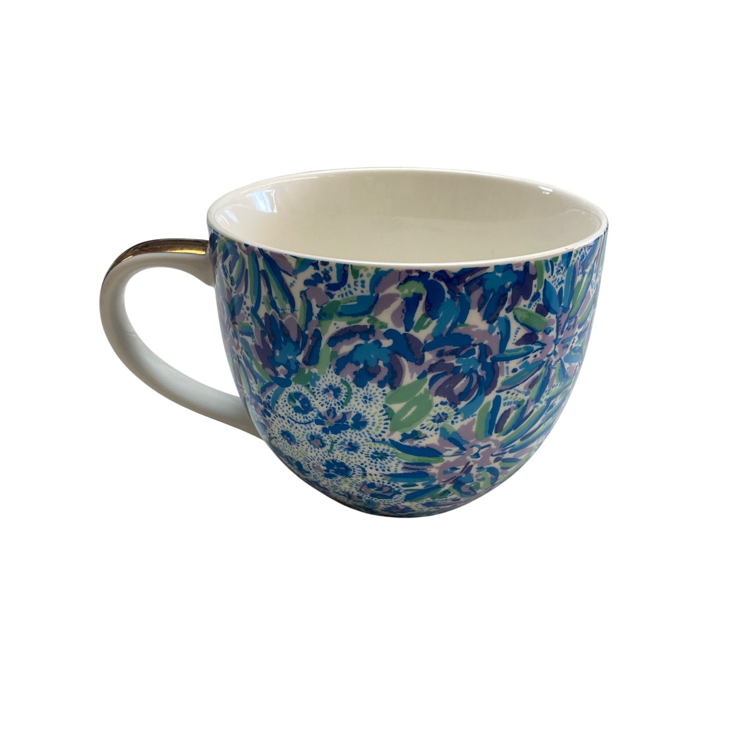 Lilly Pulitzer Floral Print Mug With Gold Handle