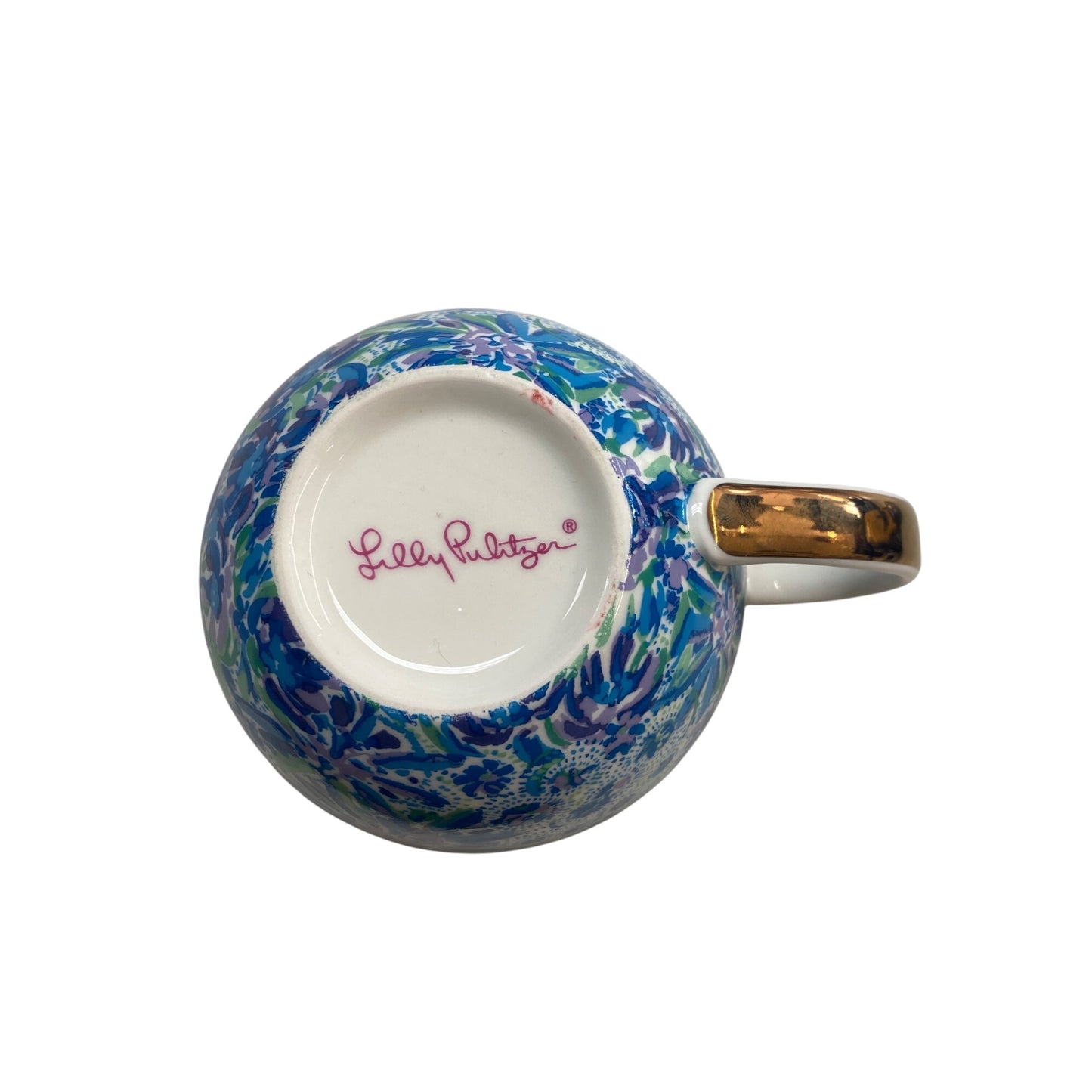 Lilly Pulitzer Floral Print Mug With Gold Handle