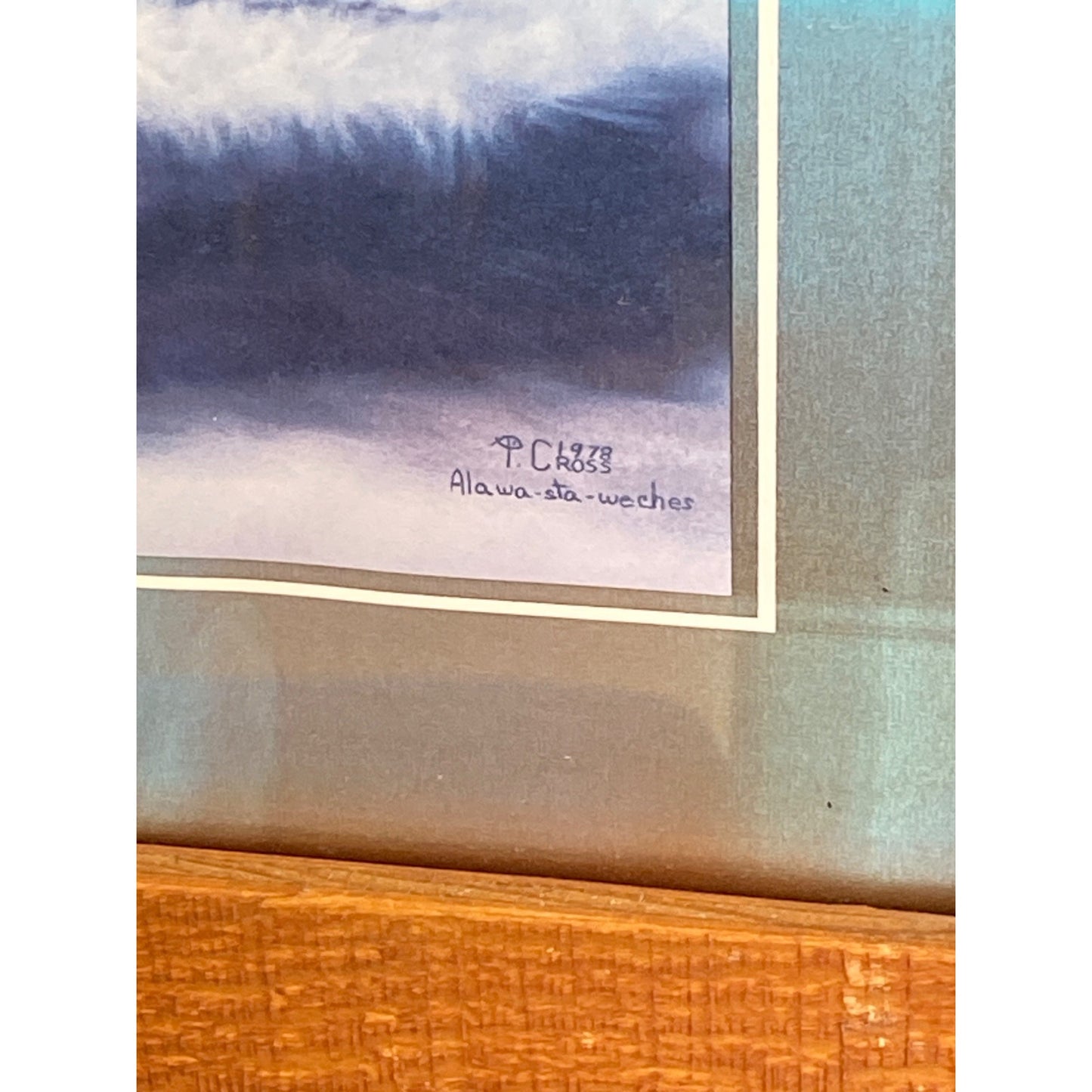 Framed Native American Woman Portrait