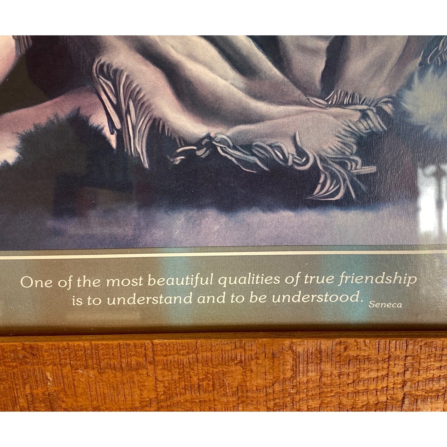 Framed Native American Woman Portrait