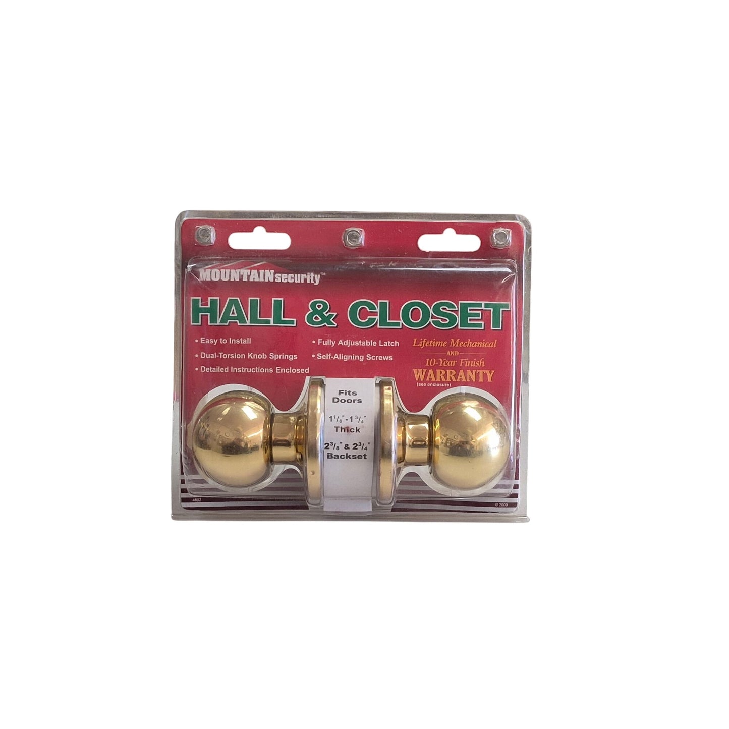 Mountain Security Hall & Closet Doorknob Set