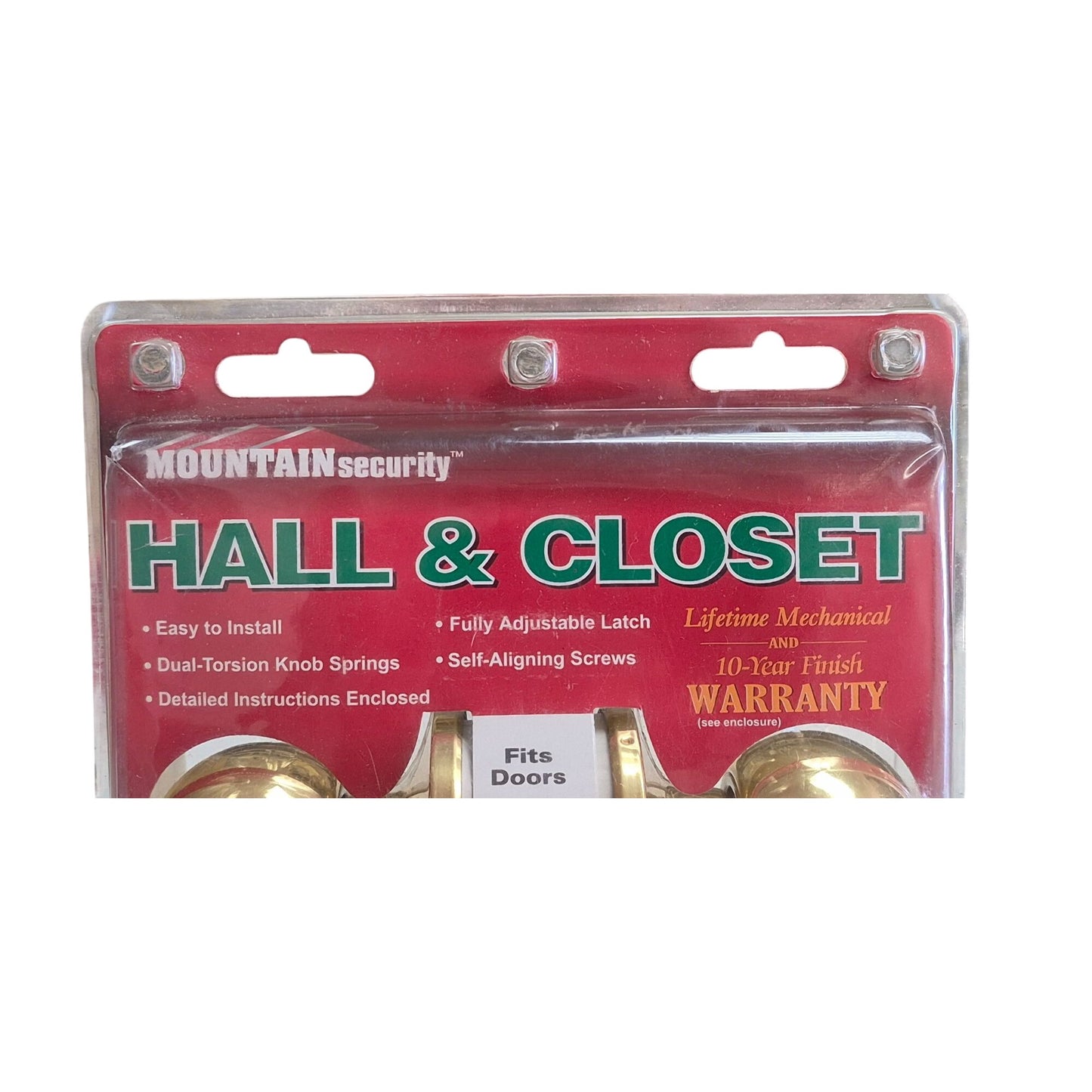 Mountain Security Hall & Closet Doorknob Set