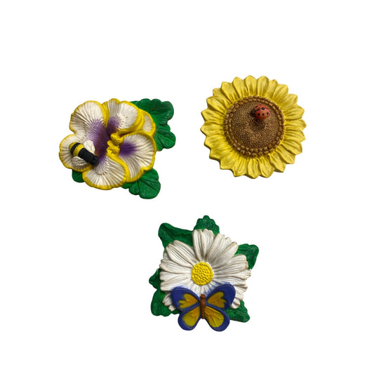 Hand-Painted Floral & Wildlife-Themed Magnets