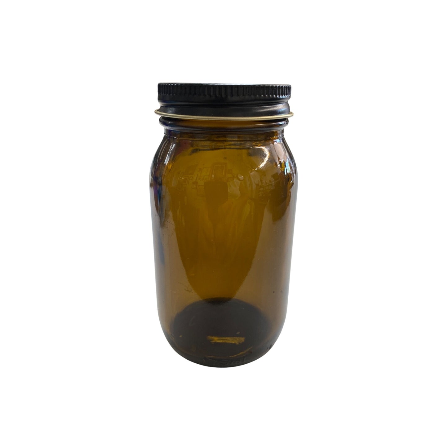 Amber Glass Jar