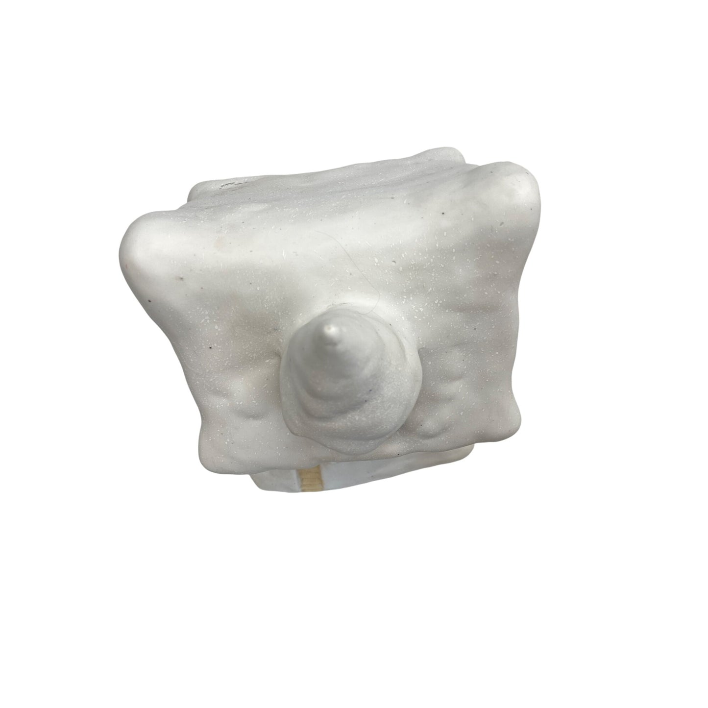 Vintage Ceramic Snowy Cottage Light Holder