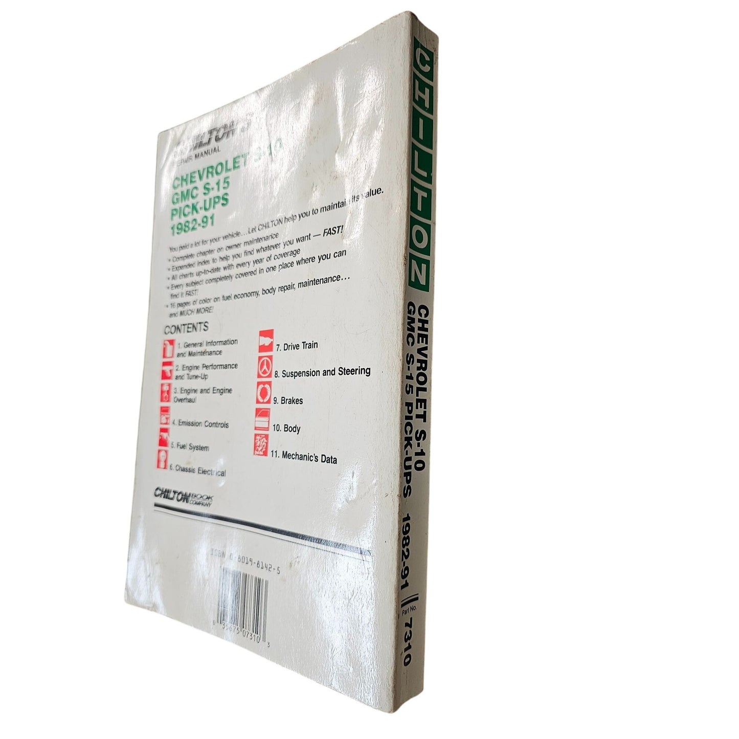 Chiltons Repair Manual Chevrolet S-10 GMC S-15 Pick-Ups 1982-91 16 Pages Full Color Comprehensive Guide