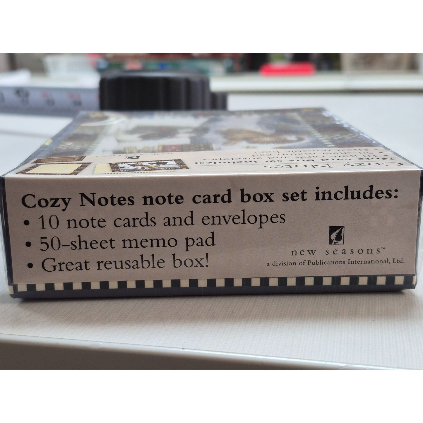 Cozy Notes Card Box Set With 10 Note Cards & Envelopes By Laurie Korsgaden