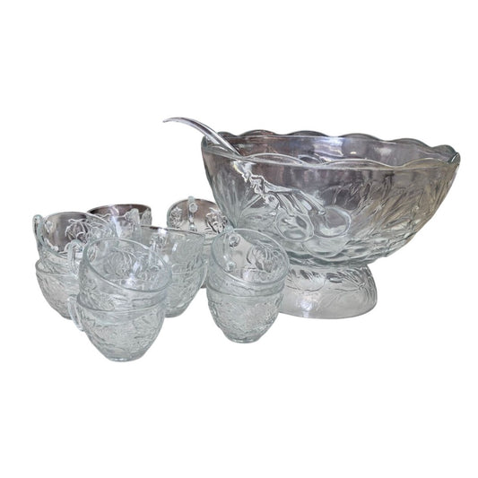 Everyday Gibson 15 Piece Punch Bowl Glasses Scoop