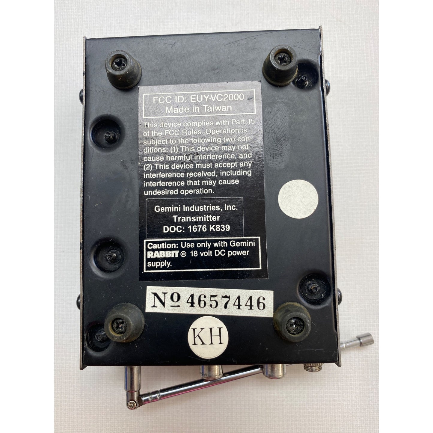 Gemini Transmitter EUYVC2000 Video & Audio Input With Antenna