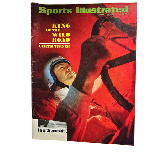 Vintage Sports Illustrated Magazine February 26 1968 Curtis Turner Racing Collectible