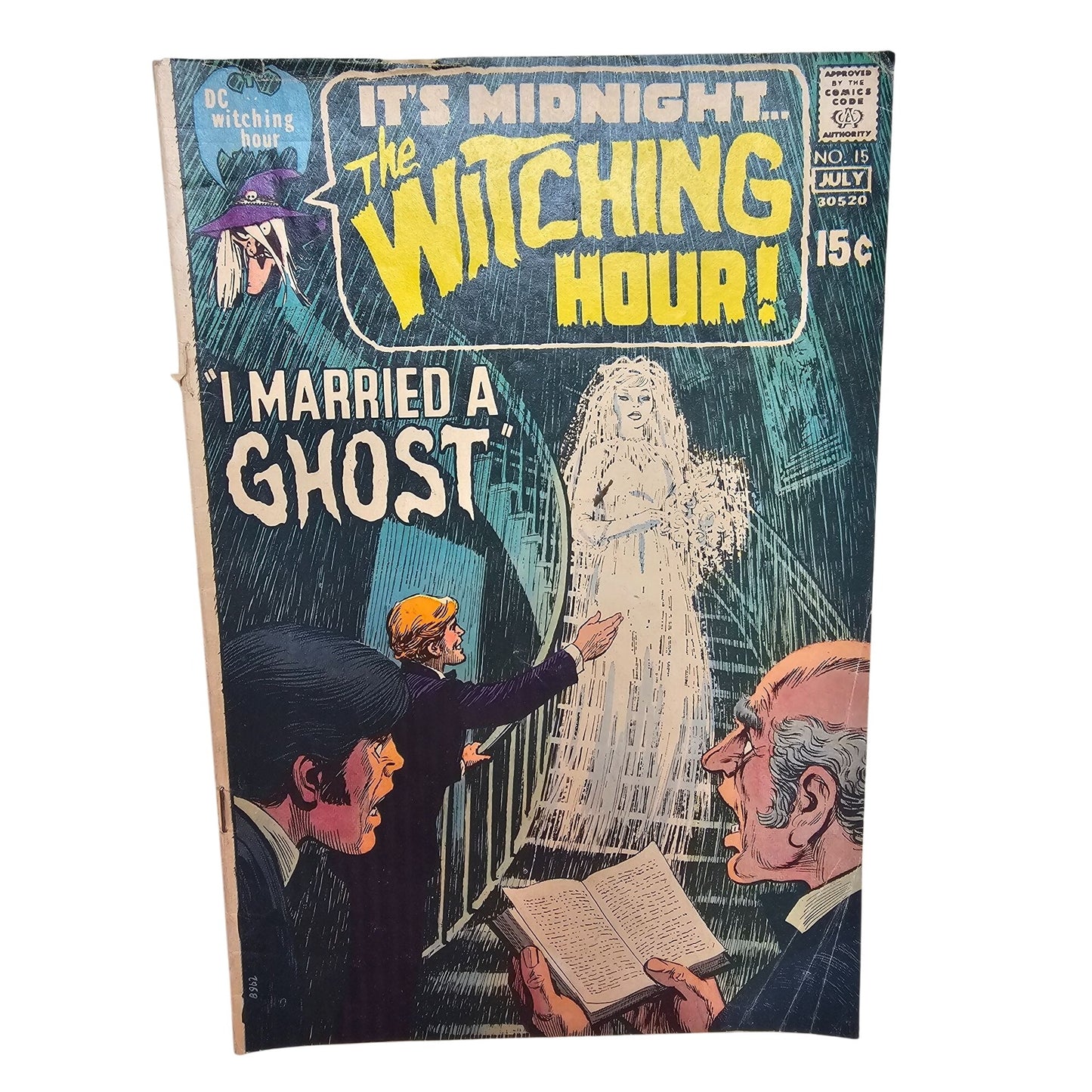 Vintage DC Comics The Witching Hour No. 15 June-July 1971 Horror Comic "I Married A Ghost"