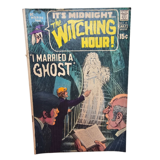 Vintage DC Comics The Witching Hour No. 15 June-July 1971 Horror Comic "I Married A Ghost"