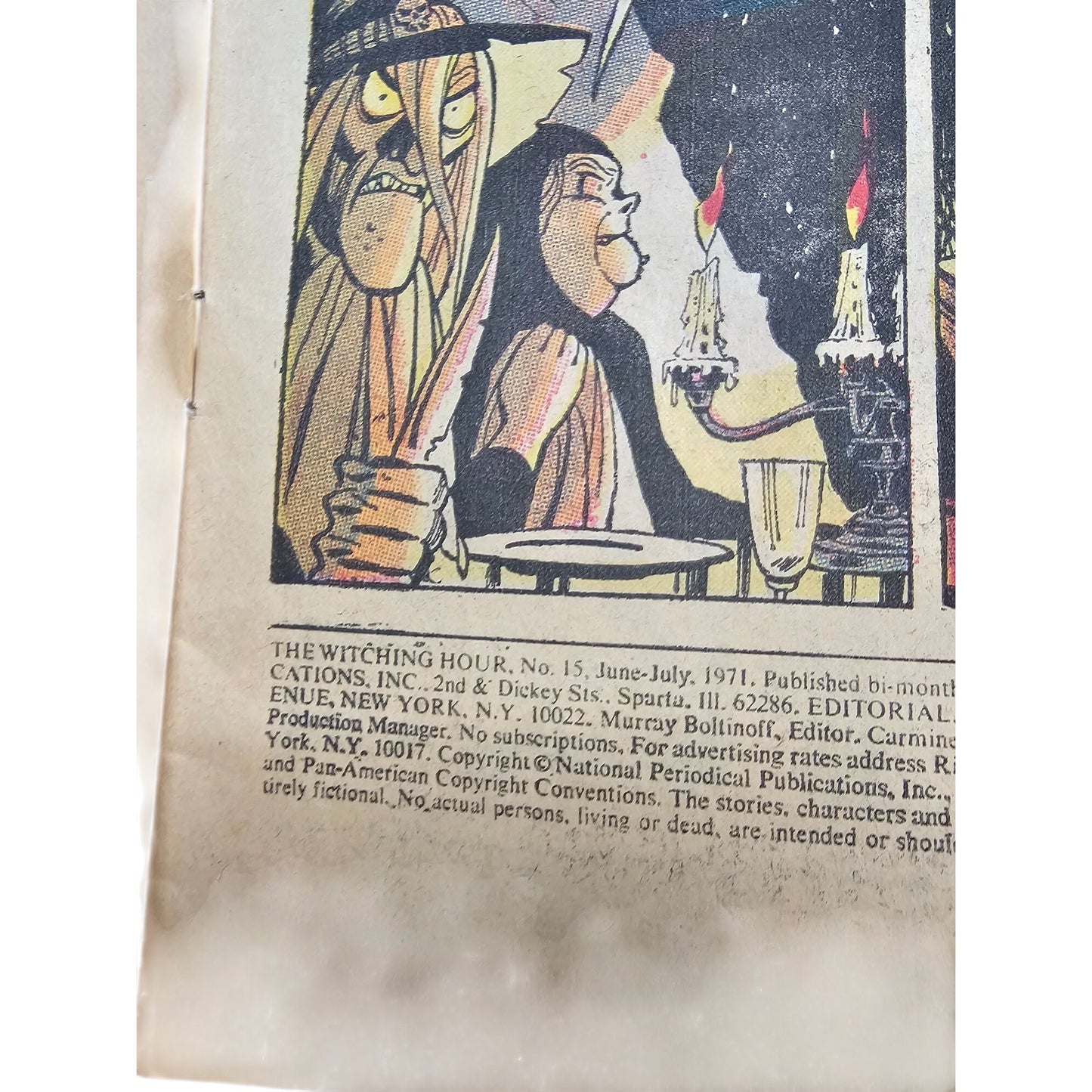 Vintage DC Comics The Witching Hour No. 15 June-July 1971 Horror Comic "I Married A Ghost"