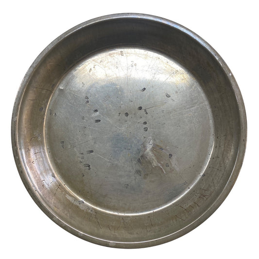 Large Round Vintage Aluminum Baking Pan