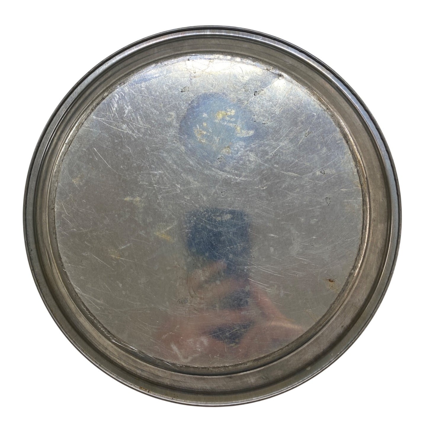 Large Round Vintage Aluminum Baking Pan