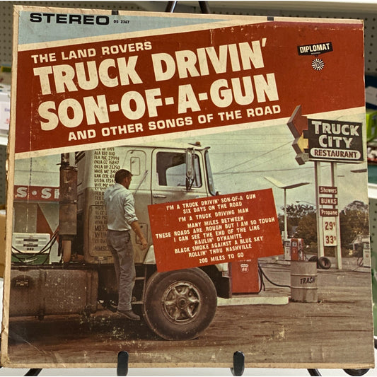 The Land Rovers Truck Drivin Son-Of-A-Gun LP Vinyl Record Diplomat Records Vintage
