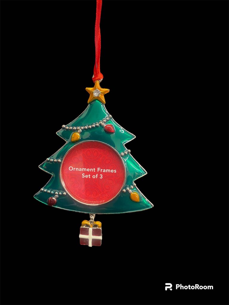 St. Nicholas Square Set of 3 Christmas Tree Ornament Frame