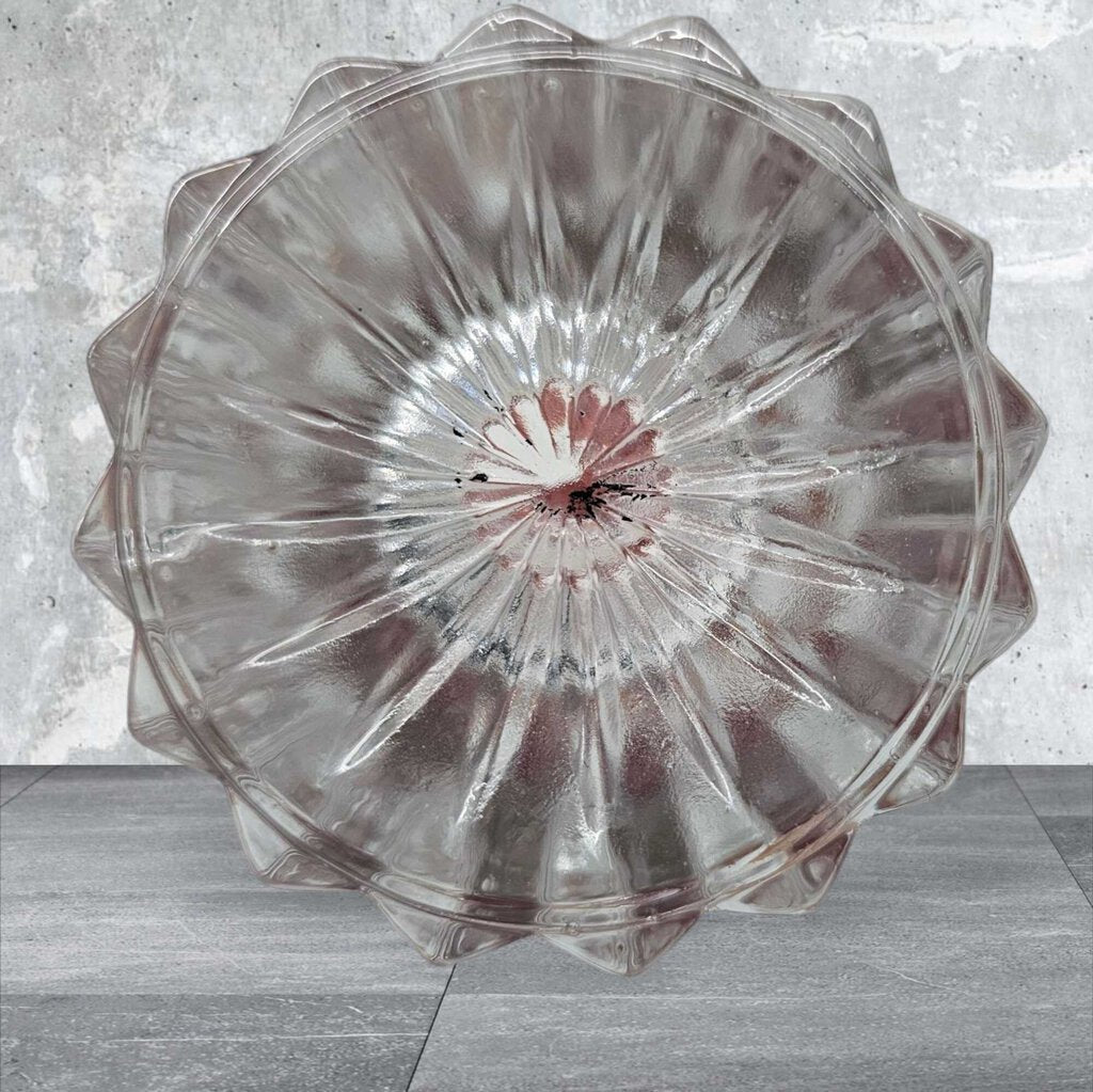 Crystal Glass Pillar Vase 6.5" x 2.75"