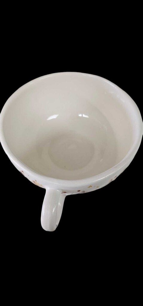 Drip Glaze Ceramic Coffee Soup Mug Cup Vintage 1974 Burnt Orange Handmade