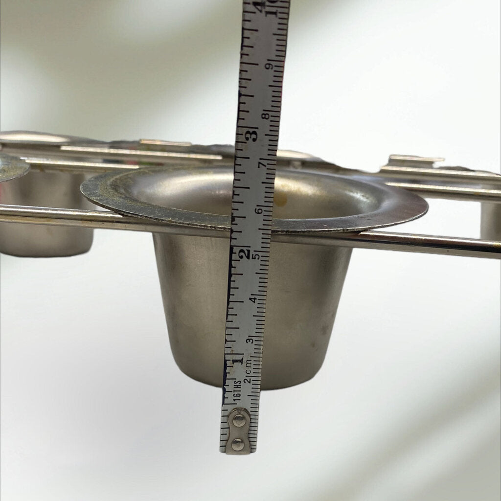 Vintage Metal Popover Pan 6 cup Rowoco