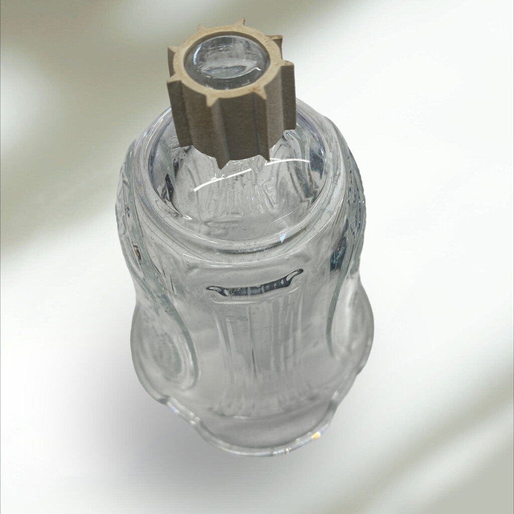 Vintage Homco Glass Embossed Angel Votive Cup Peg Candle Holder Sconce