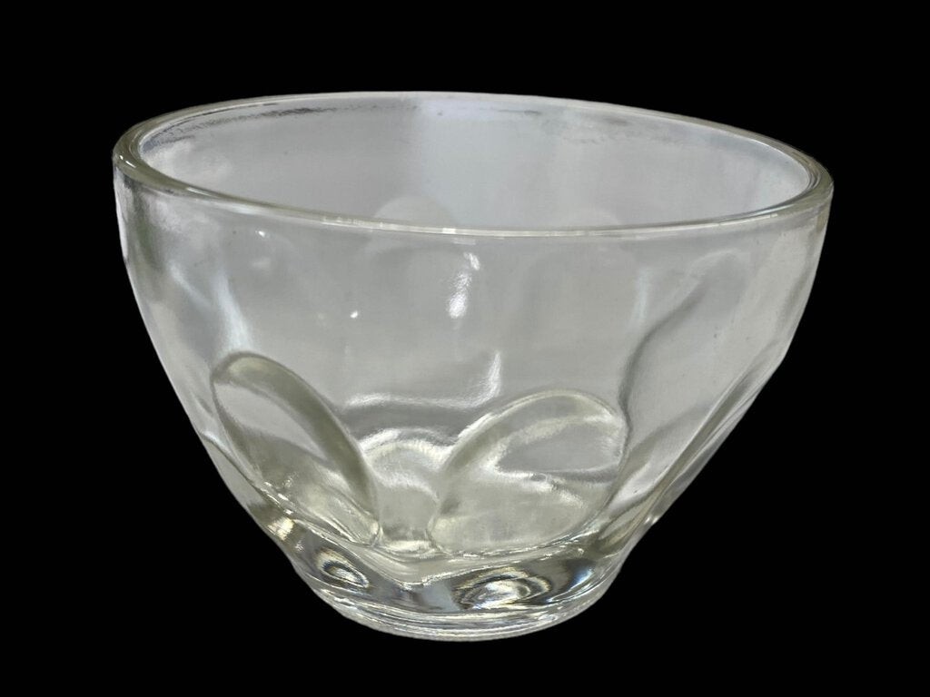 Vintage Dimpled Clear Glass Dessert Fruit Cup