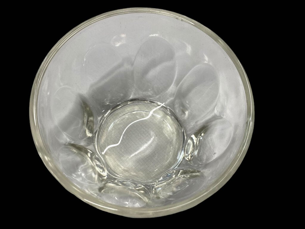 Vintage Dimpled Clear Glass Dessert Fruit Cup
