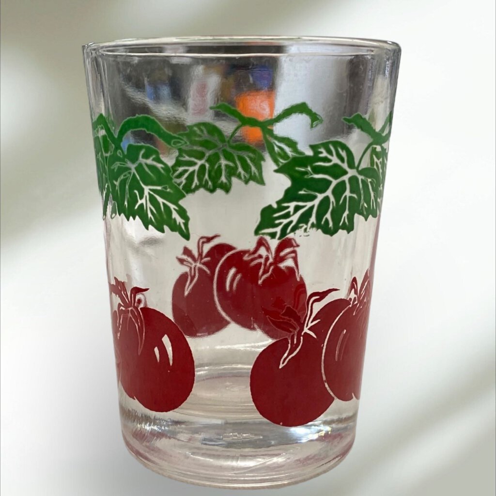 Vintage 1950"s Federal Tomato Juice Glass 3" tall