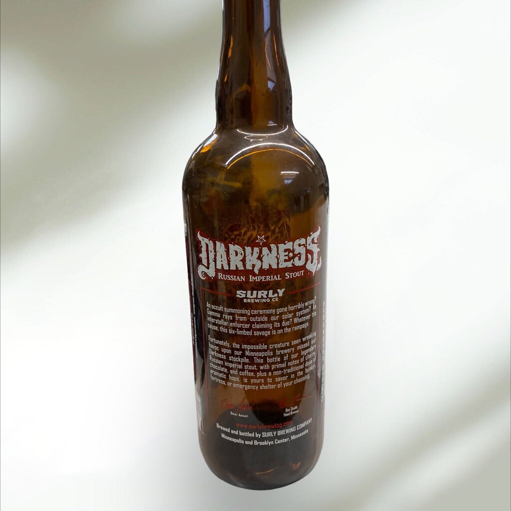 Surly Brewing Co Horror Art Bottle Darkness Russian Imperial Stout