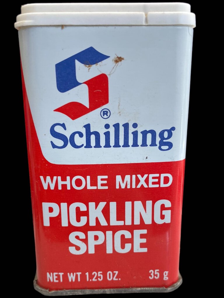 Vintage Schilling Whole Mixed Pickling Spice Tin