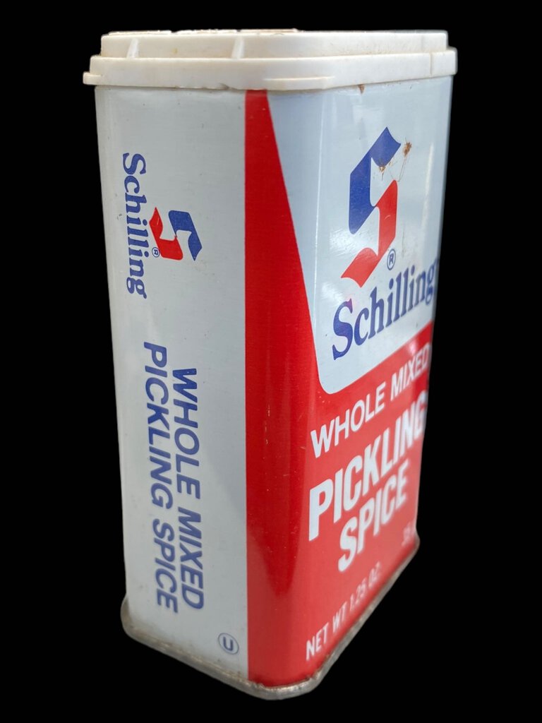Vintage Schilling Whole Mixed Pickling Spice Tin