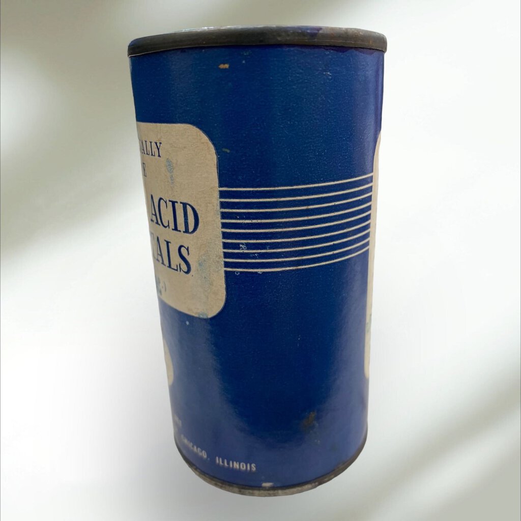 Vintage Medicically Pure Bo ric Acid Crystals Tin NOT FULL