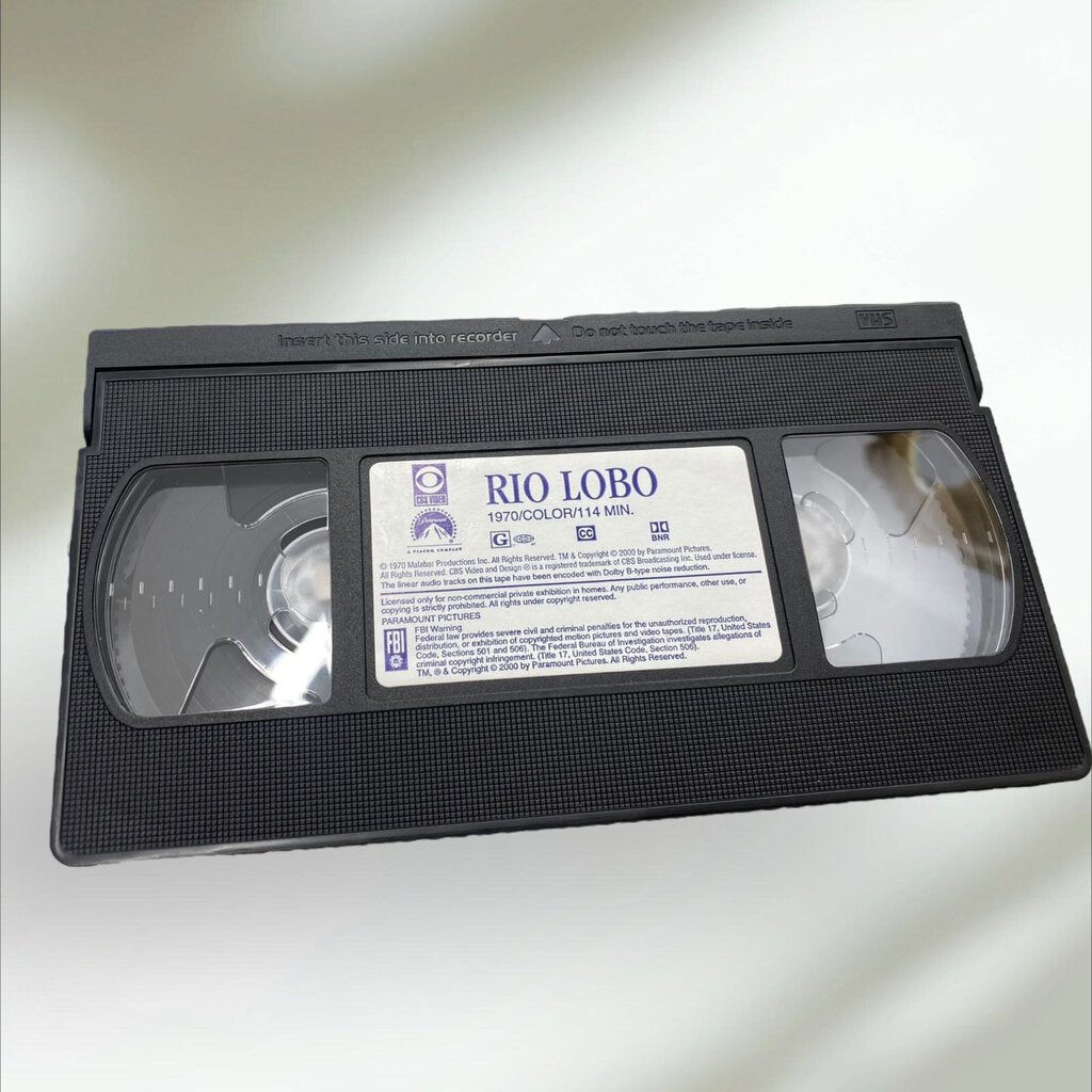 Rio Lobo John Wayne VHS Tape
