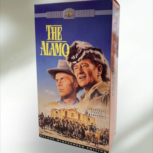 The Alamo John Wayne Wide Screen VHS 2 Tapes