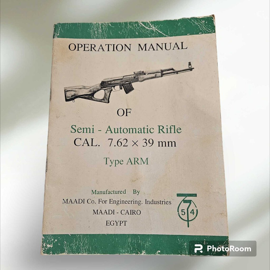 Operation Manual Of Semi-Automatic Rifle Type ARM