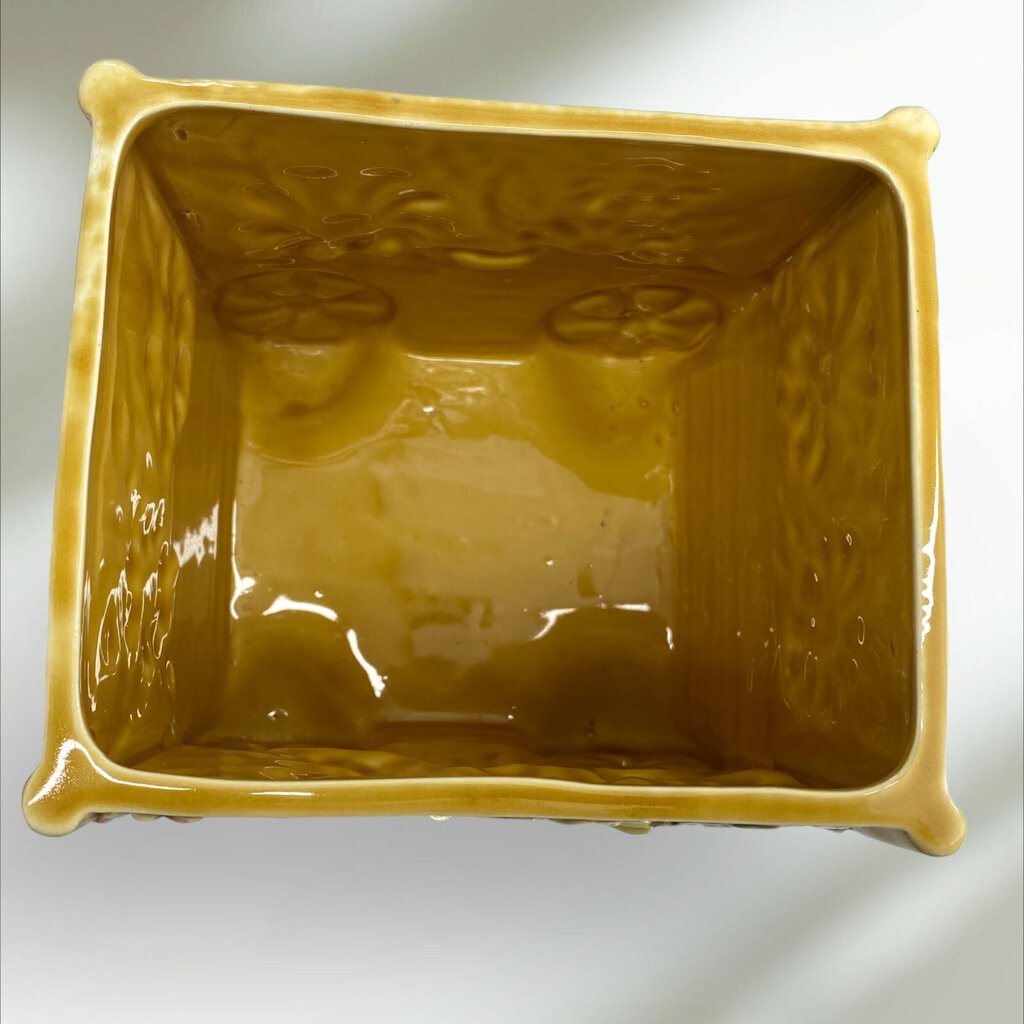 Vintage 1970's Fred Roberts Company Cookie Jar, Flower Wagon w/ Daisies