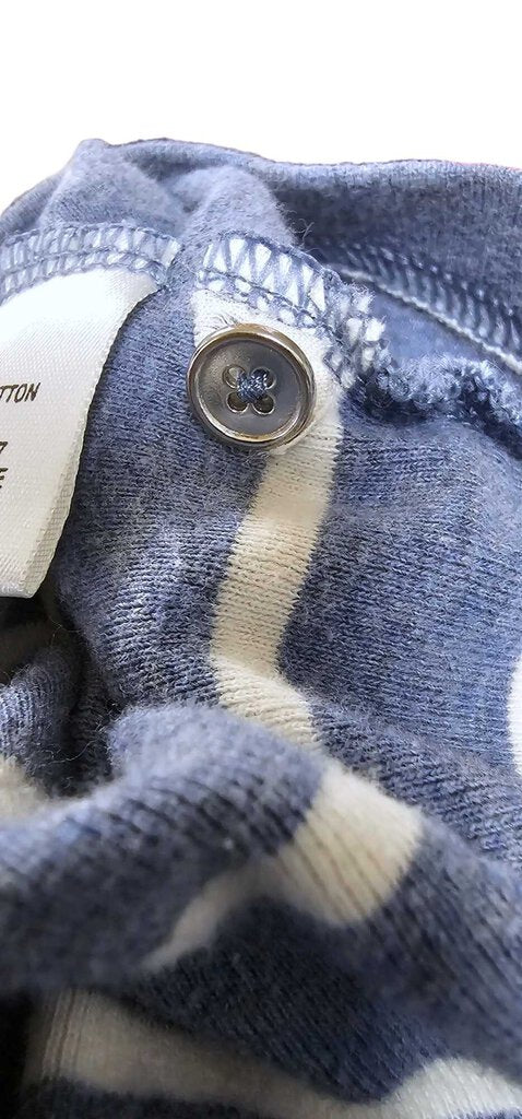 Croft & Barrows Classic Tee Women XXL Blue White Striped Short Sleeve