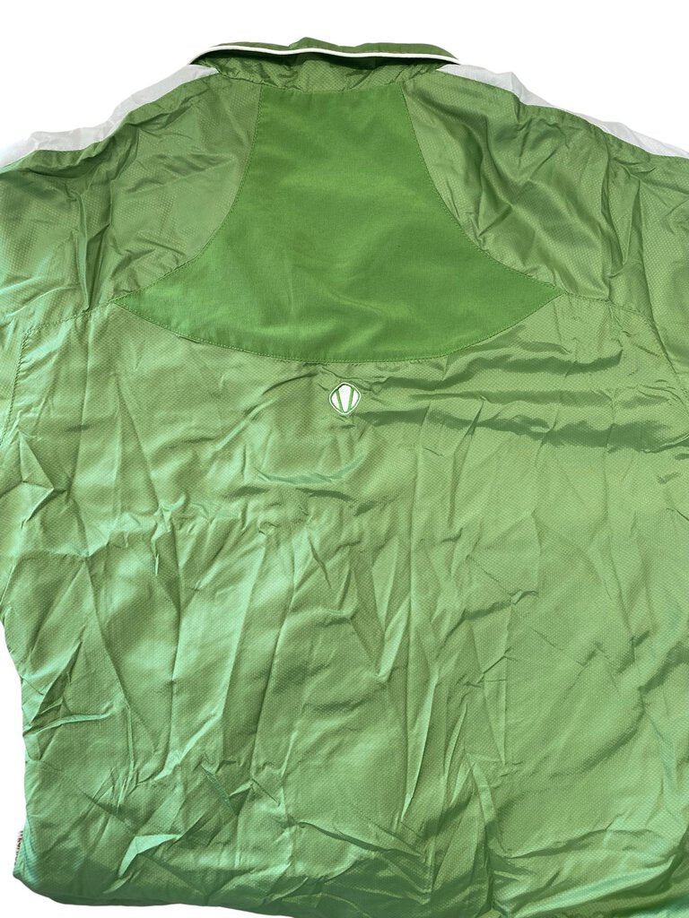 Sunice Women's Lightweight Gisele Golf Wind Shirt M Medium Short Sleeve Zip up Jacket-Color Green