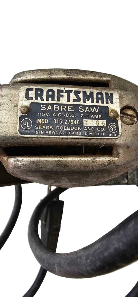 Vintage Craftsman Sabre Saw Model 3152790 - Works