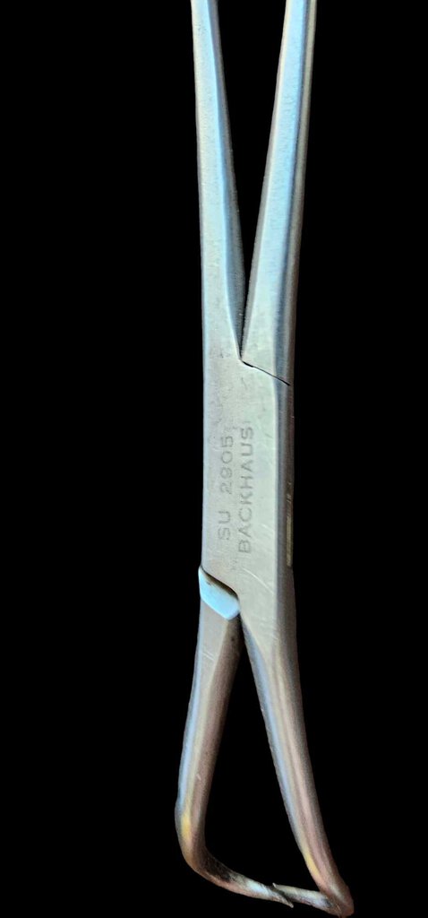 V. Mueller SU 2905 Backhaus Sharp Towel Forceps Angled Surgical 5-1/2"