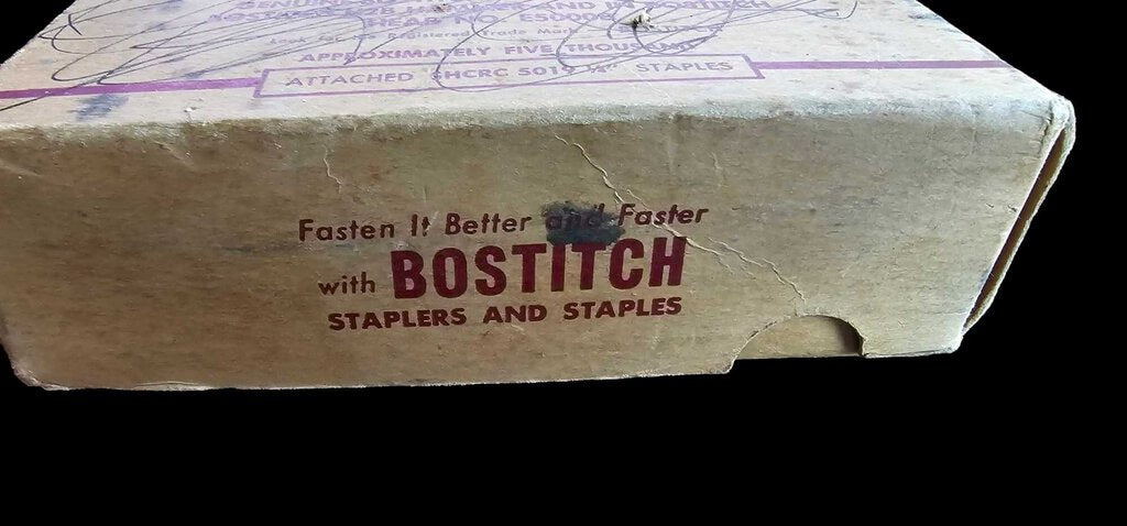 Vintage Bostitch 1/4" Staples H2B Hammer 5000