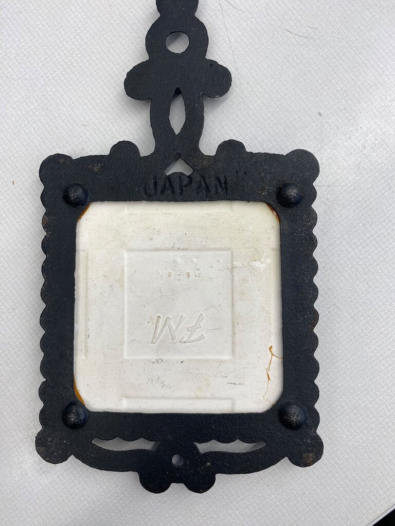 Cast Iron Trivet "the Farmers Home" Winter