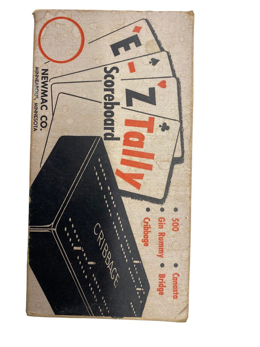 Vintage E Z Easy Tally Scoreboard Game Score Card Newmac Co Minneapolis Minnesota
